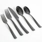 Gibson Home Stonehenge 20-Piece Flatware Set in Black, , large