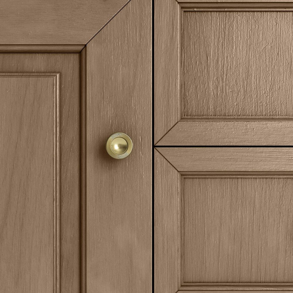 James Martin Vanities Brookfield 36&quot; Single Bathroom Vanity in Pecan with Single Hole 3 cm White Zeus Quartz Top and Rectangular Sink, , large