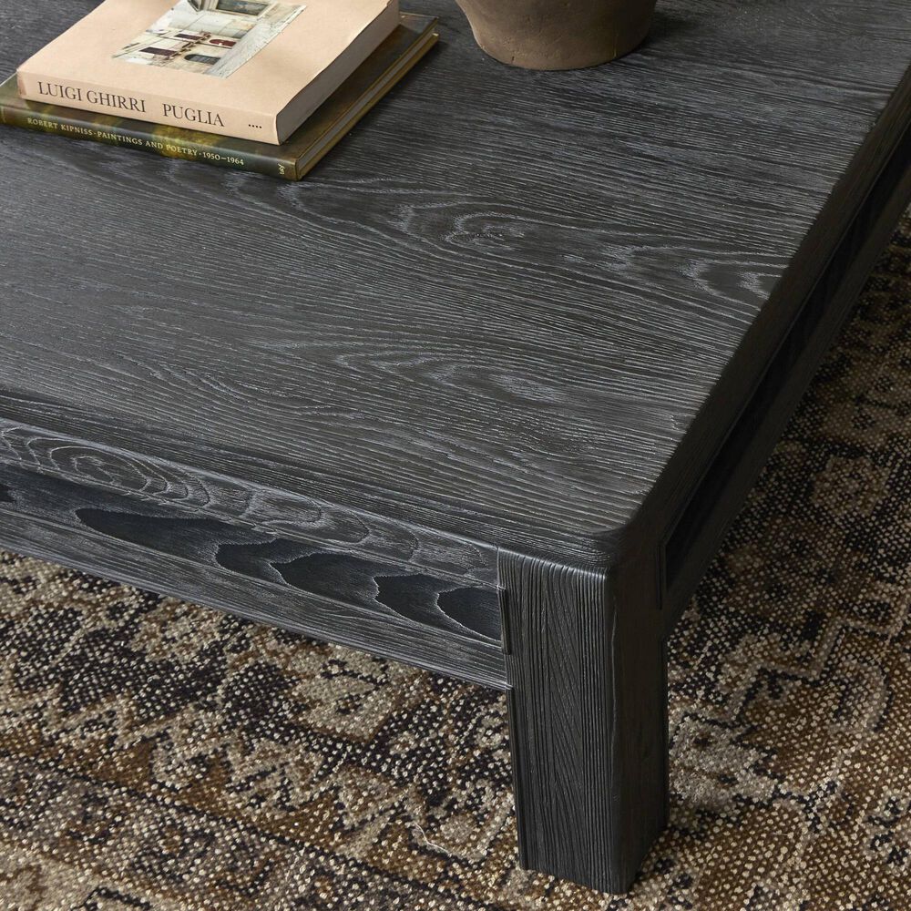 Four Hands Oman Coffee Table in Rustic Black, , large