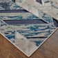 Feizy Indio 5" x 8" Navy and Beige Area Rug, , large