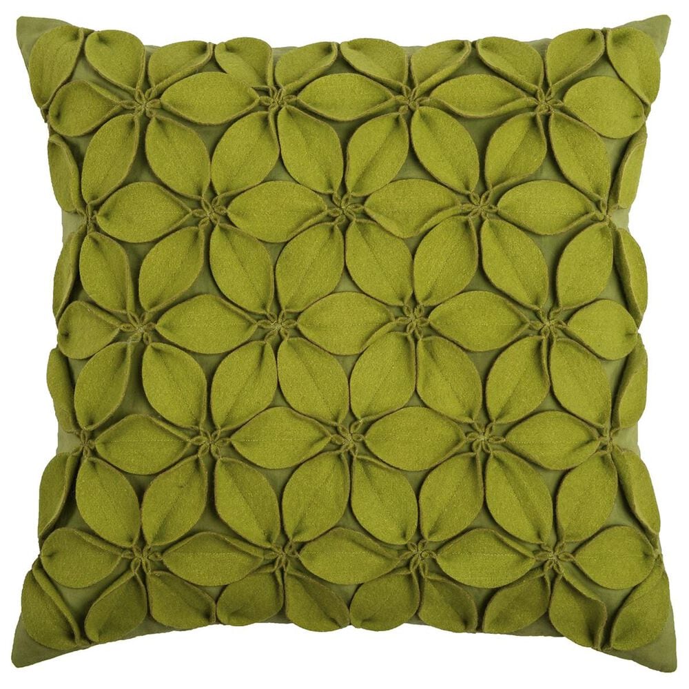 Rizzy Home 18" x 18" Pillow Cover in Solid Green, , large