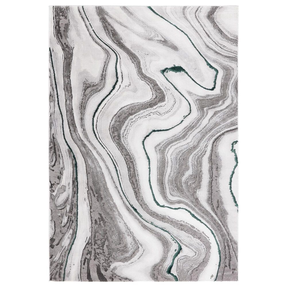 Safavieh Craft CFT819Y 4" x 6" Grey and Green Area Rug, , large