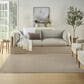 Nourison Courtyard Ivory and Silver 5" x 7" Indoor/Outdoor Area Rug, , large