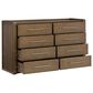 Ashley Marxmore 8 Drawer Dresser and Mirror in Brown, , large