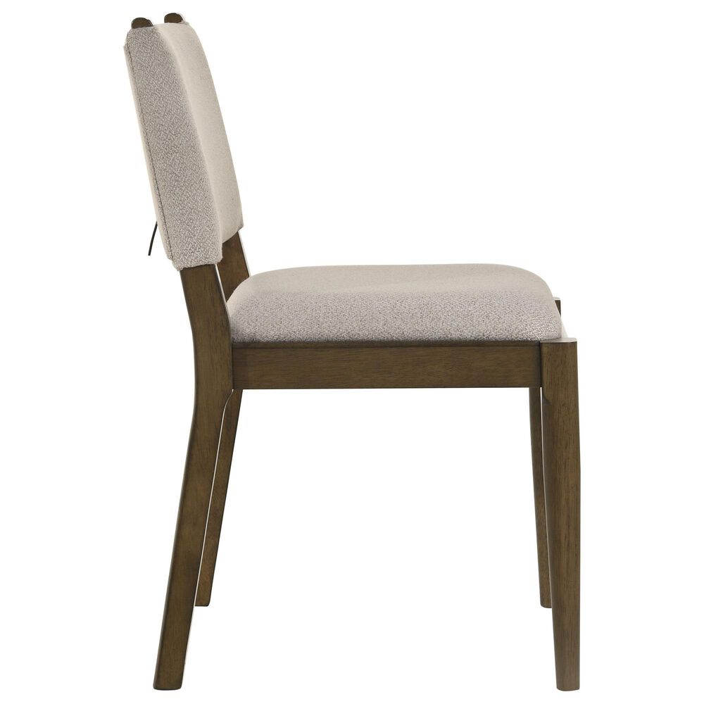 Coaster Ottowa Wood and Upholstered Dining Side Chair in Brown, , large