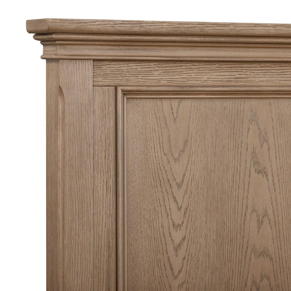 Riva Ridge Oxford Queen Panel Storage Bed with Two Nightstands in Tan with USB Ports, , large