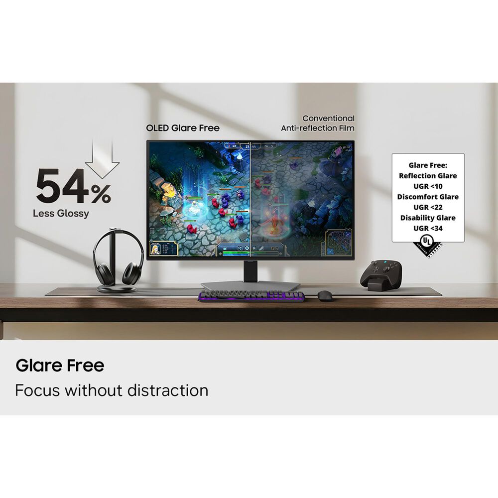 Samsung Odyssey 32" G80SH OLED 4K Gaming Monitor in Gray, , large