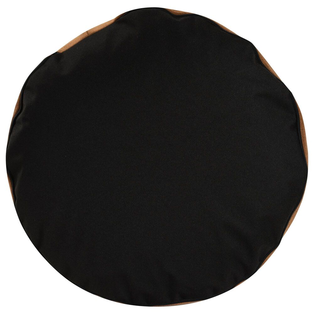 Howard Elliott Qiviut Tall Pouf in Cognac, , large