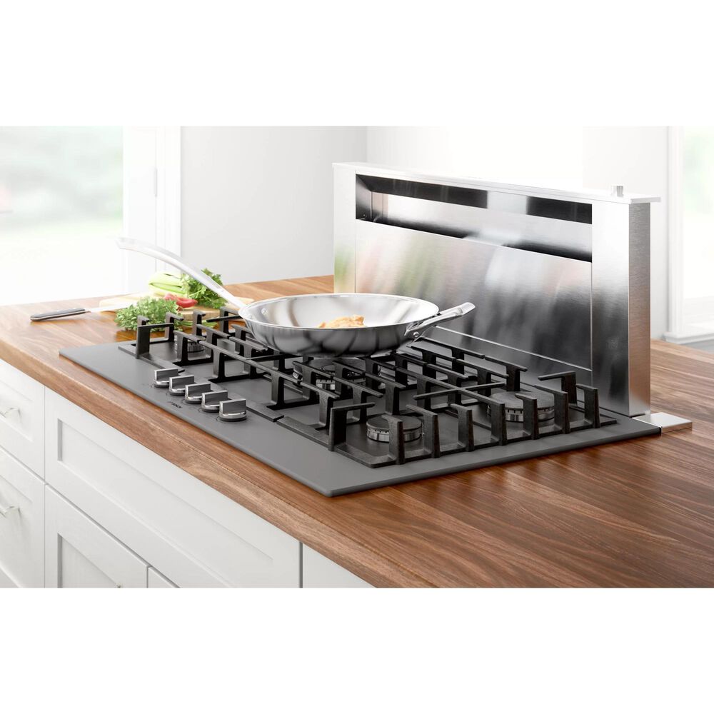 Bosch Benchmark 36" Tempered Glass Gas Cooktop in Dark Silver