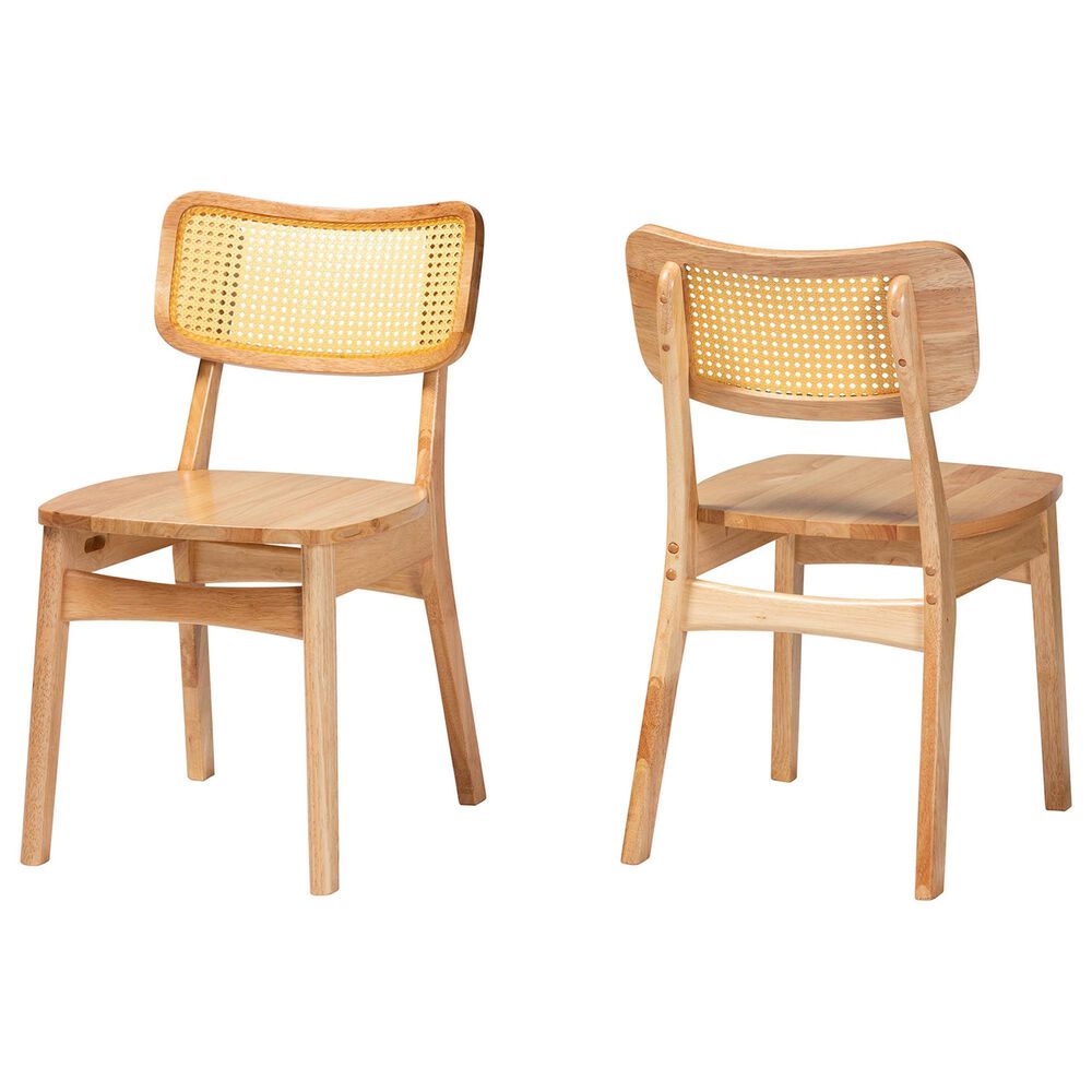 Baxton Studio Tadeo Side Chair in Natural (Set of 2), , large