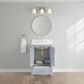 37B Lucerne 24" Single Bathroom Vanity Cabinet in Soft Blue with Marble Top and Backsplash, , large