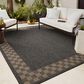 Loloi II Providence 8"6" x 12" Charcoal and Natural Indoor/Outdoor Area Rug, , large