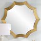 Uttermost Flare Mirror in Brushed Brass, , large
