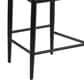 Morden Fort 26" Armless Counter Stool with White Boucle Fabric in Black and Gold (Set of 2), , large