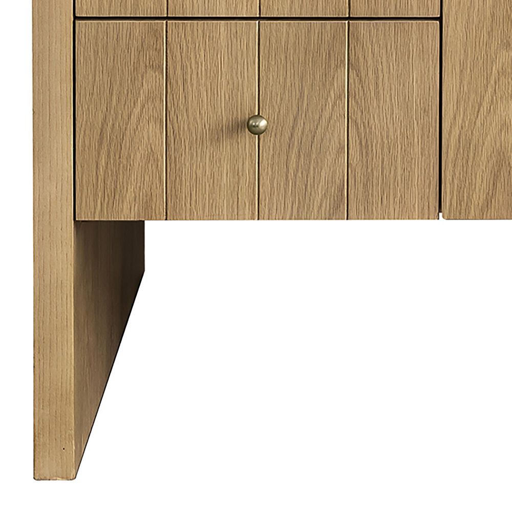 James Martin Vanities Hudson 48&quot; Single Bathroom Vanity in Light Natural Oak with 3 cm Eternal Marfil Quartz Top and Rectangular Sink, , large