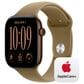 Apple Watch Series 12 (GPS) 46mm Dark Bronze Aluminum Case with Olive Sport Band - S/M and 2-Year AppleCare+, , large