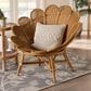 Baxton Studio Blossom Accent Flower Chair in Light Honey, , large