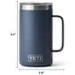 YETI Rambler 24 Oz Mug with MagSlider Lid in Navy, , large