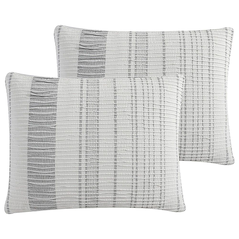 Hallmart Collectibles Skylar 5-Piece Queen Comforter Set in Ivory and Gray, , large