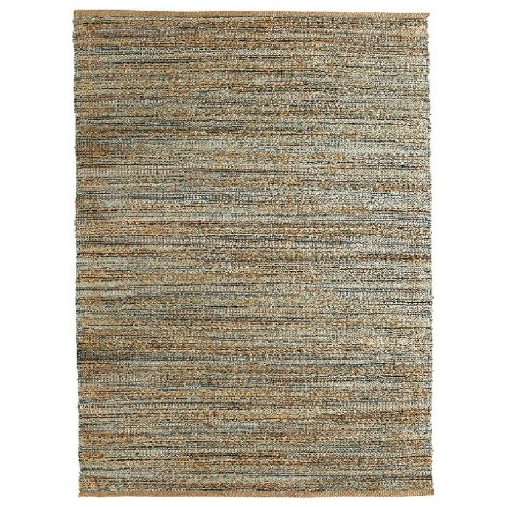 L&amp;R Resources Natural Fiber Teal 5' x 7'9" Area Rug, , large