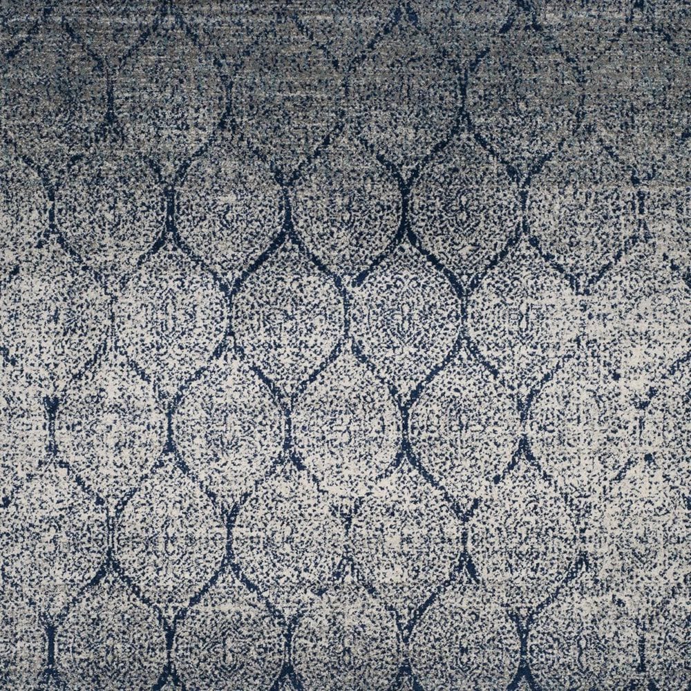 Safavieh Madison MAD604G 4&#39; Round Navy and Silver Area Rug, , large