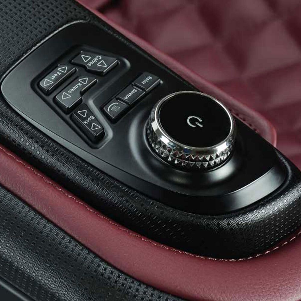 Cozzia Massage Chair in Burgundy and Pearl Black, , large