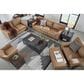 Signature Design by Ashley Lombardia Stationary Loveseat in Tumbleweed, , large