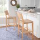 Linon Home Decor Cadence Bar Stool in Natural (Set of 2), , large