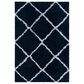 Safavieh August Shag 4"5" x 6"5" Navy and Ivory Area Rug, , large