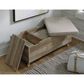 Ashley Gerdanet Storage Bench in Light Brown, , large