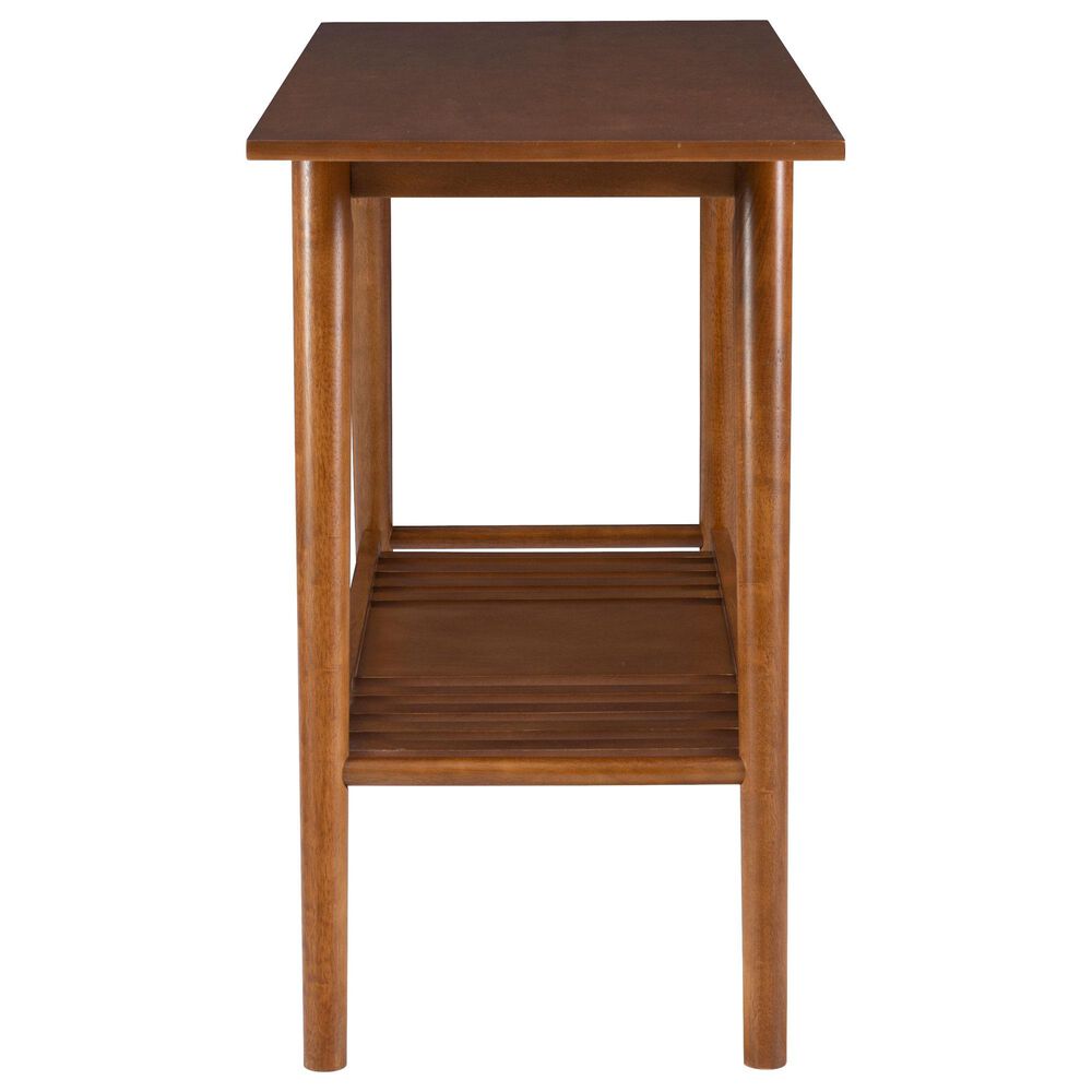 Linon Home Decor Charlotte Console Table in Warm Walnut, , large