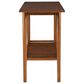 Linon Home Decor Charlotte Console Table in Warm Walnut, , large