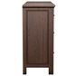 Archbold Furniture Heritage Queen Panel Bed with Dresser and Nightstands Bedroom Set in Brown Mahogany, , large