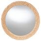 Baxton Studio Nara Round Wall Mirror in Light Honey, , large