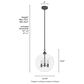 Hunter High Oaks 3-Light Pendant in Noble Bronze, , large
