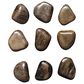 Uttermost Pebbles 5" x 6" Wood Wall Decor in Walnut Brown (Set of 9), , large