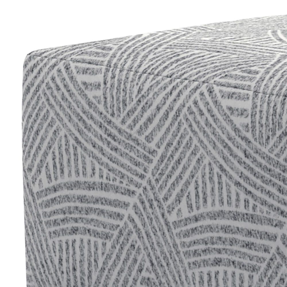 Catnapper Abraxas Castered Cocktail Ottoman in Oyster, , large