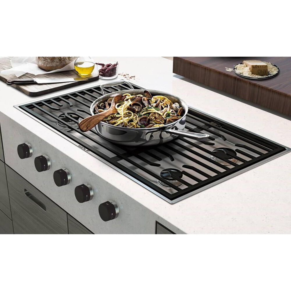 Wolf Appliances 36" Contemporary Gas Cooktop in Stainless Steel, , large