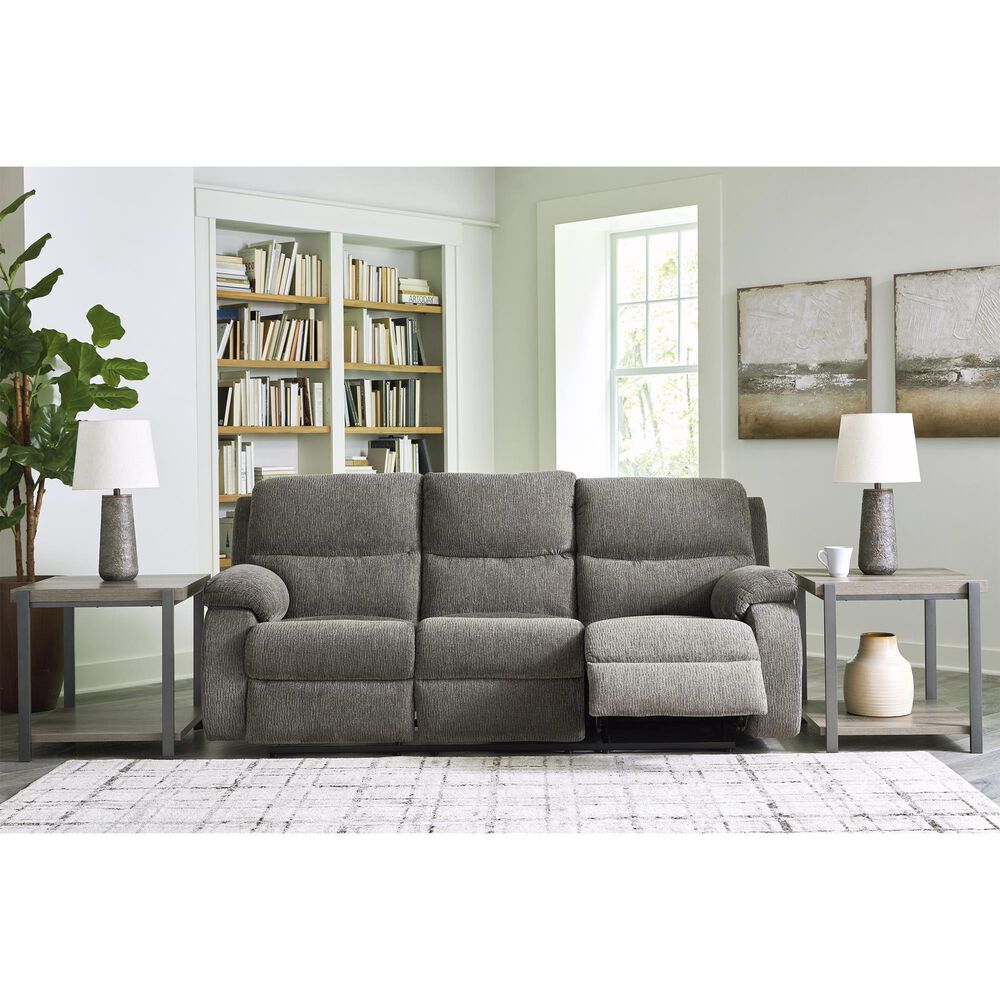 Ashley Scranto Manual Reclining Sofa in Brindle, , large