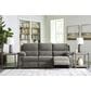 Ashley Scranto Manual Reclining Sofa in Brindle, , large