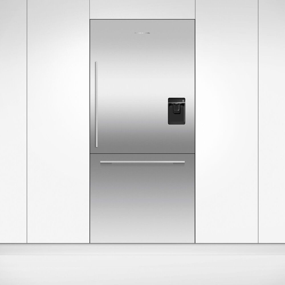 Fisher &amp; Paykel 36&quot; Integrated Bottom Mount Single Door Panel with 80&quot; High in Stainless Steel, , large