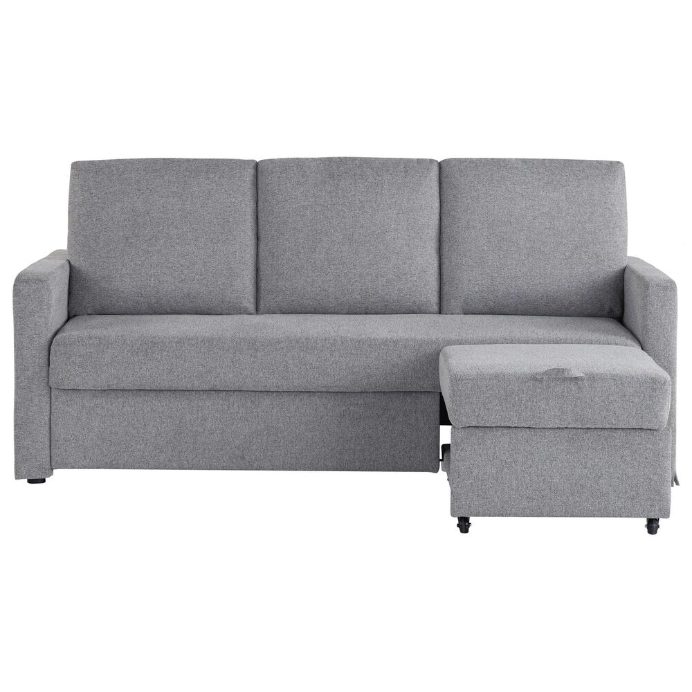 Lifestyle Solutions Mia Convertible Sofa in Light Gray, , large