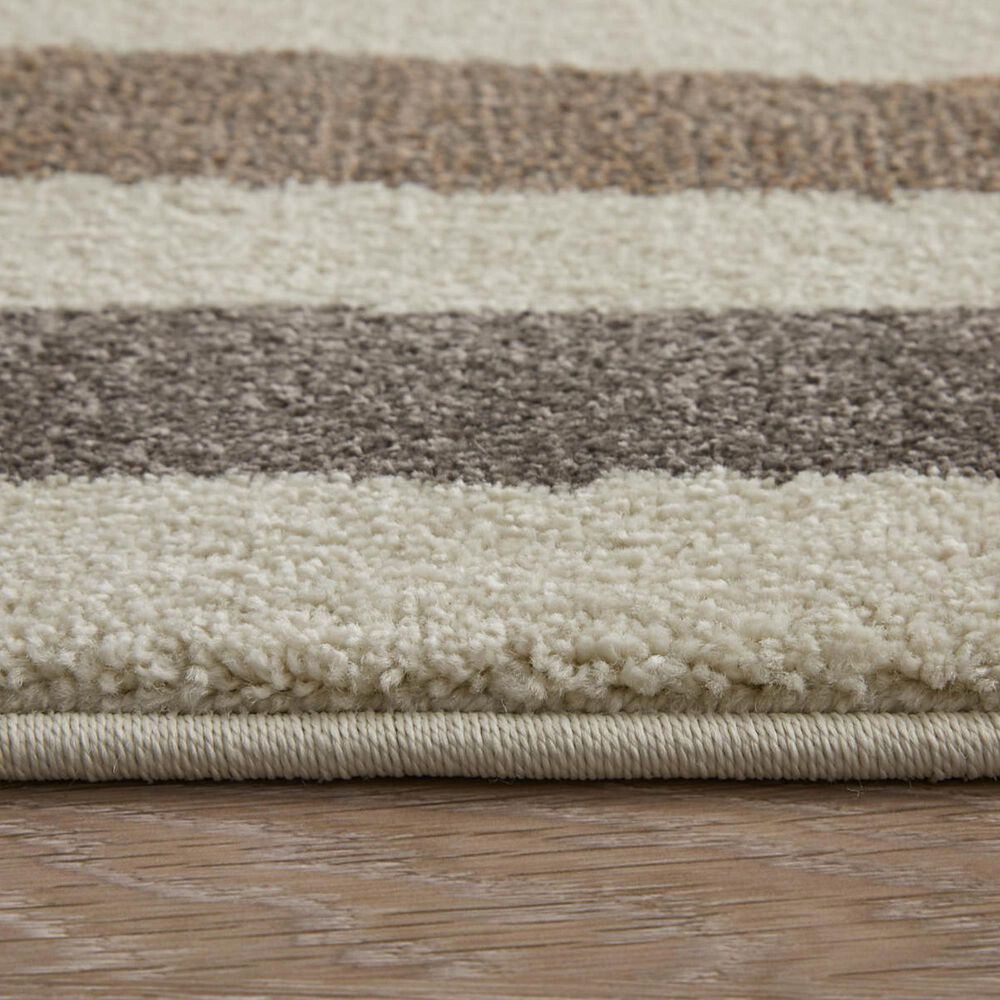 Feizy Eden Striped Ivory and Multicolor 2&#39;6&quot; x 7&#39;3&quot; Runner, , large