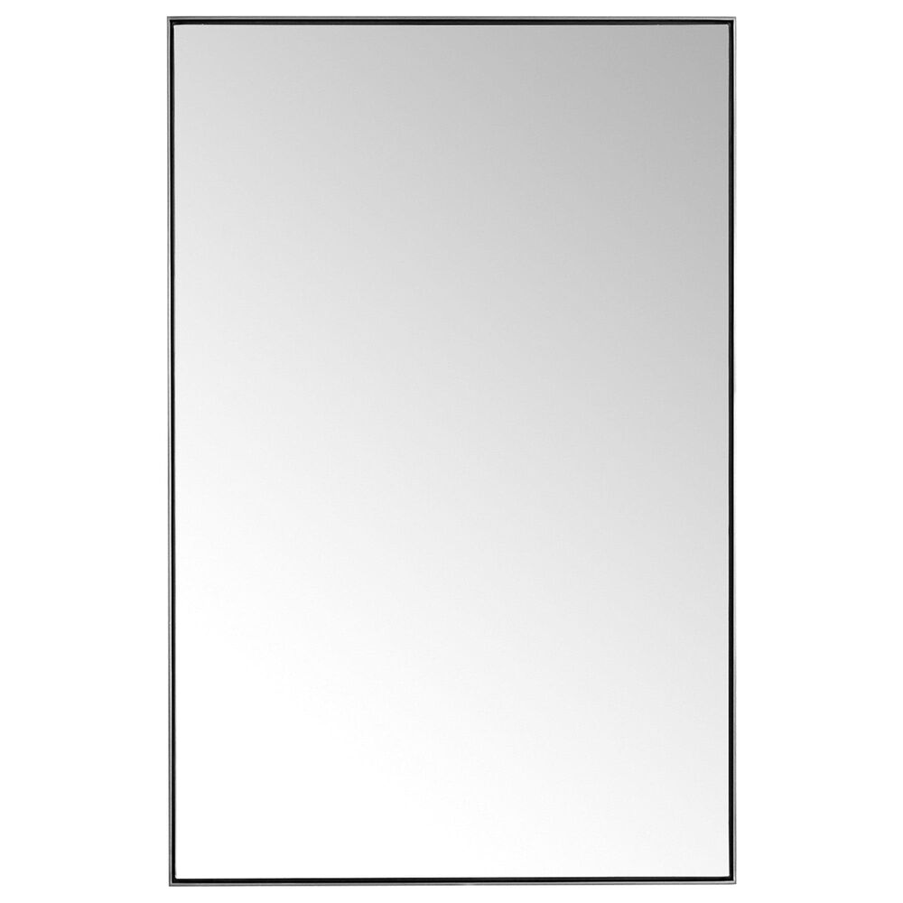 James Martin Rohe 26&quot; Rectangular Mirror in Satin Nickel, , large