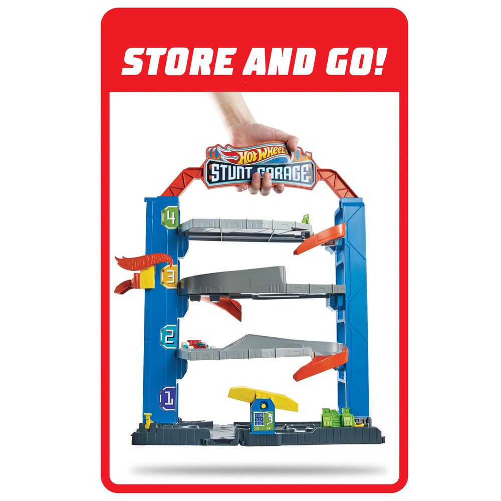 Hot Wheels City Stunt Garage Play Set, , large