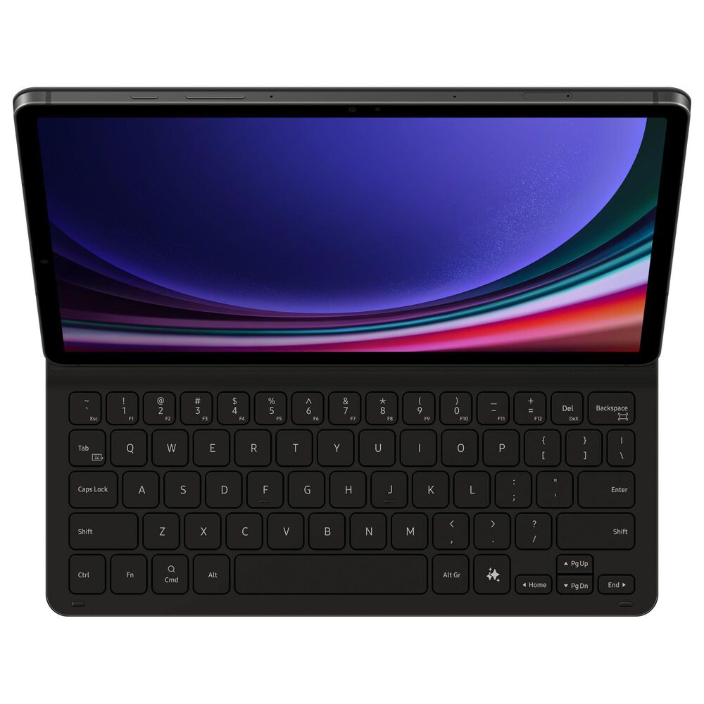 Samsung Book Cover Keyboard Slim for Galaxy Tab S9/S9 FE in Black, , large