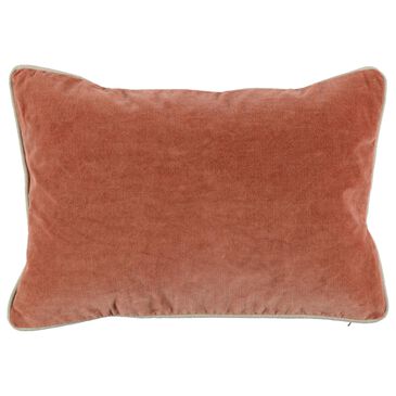 Classic Home SLD Heirloom Velvet 14" x 20" Lumbar Pillow in Terra Cotta, , large
