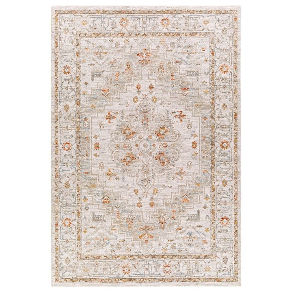 Surya Avant Garde AVT-2313 7"10" x 10"3" Orange, Blue and Beige Area Rug, , large