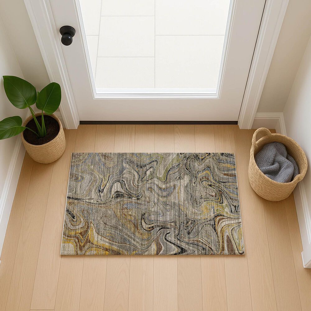 Dalyn Rug Company Nexus NX6 Gray 1'8" x 2'6" Area Rug, , large