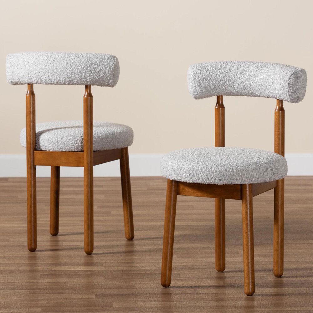 Baxton Studio Edric Side Chair in Walnut Brown (Set of 2), , large